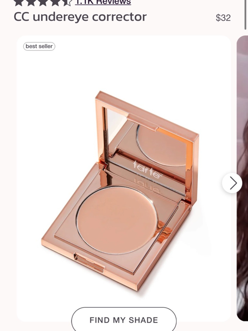 Tarte CC Undereye Cream | Light Medium Peach New